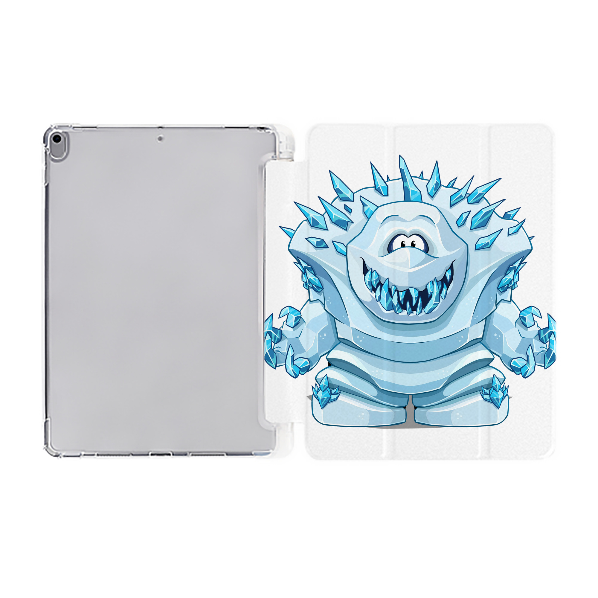 （画像用） アナと雪の女王 アンナ エルサ Frozen Anna Elsa IPad ケース ペン収納付き 三つ折りスタンド PUレザー×シリコン 対応機種9.5/10.5/10.9インチ